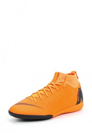 Бутсы зальные Nike. Цвет: оранжевый