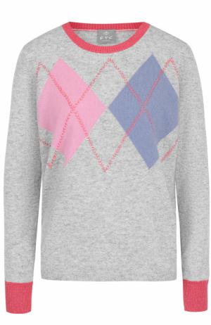 Кашемировый пуловер с круглым вырезом FTC. Цвет: серый