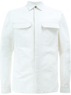 Джинсовая куртка Rick Owens. Цвет: белый