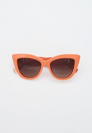 Очки солнцезащитные Furla. Цвет: оранжевый