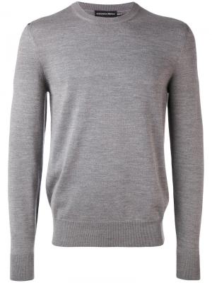 Трикотажный свитер Alexander McQueen. Цвет: серый