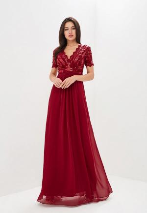 Платье Goddiva. Цвет: бордовый