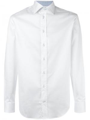Классическая рубашка Armani Collezioni. Цвет: белый