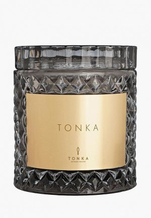 Свеча ароматическая Tonka. Цвет: серый