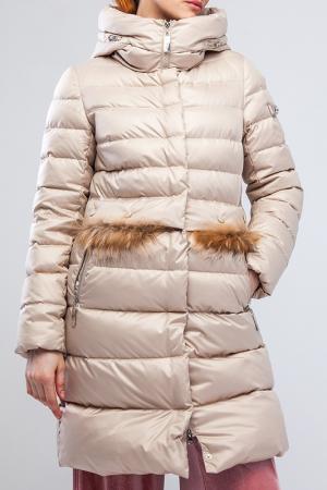 Зимняя куртка Clasna. Цвет: жемчужный