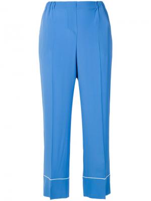Укороченные брюки с завышенной талией Nº21. Цвет: синий