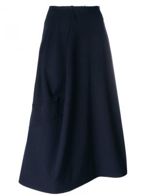 Асимметричная юбка миди Comme Des Garçons. Цвет: синий