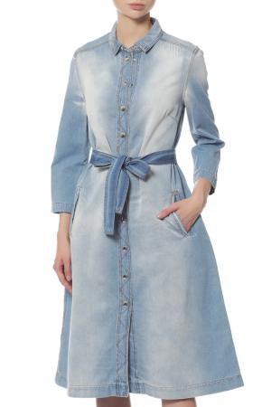Платье джинсовое Alexander Terekhov. Цвет: голубой