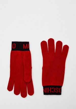 Перчатки Moschino. Цвет: красный