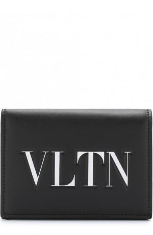 Кожаный кошелек с принтом  Garavani Valentino. Цвет: черно-белый