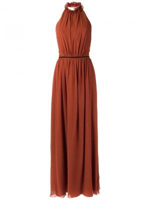 Silk gown Tufi Duek. Цвет: коричневый