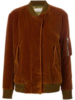 Куртка-бомбер Jonie Golden Goose Deluxe Brand. Цвет: коричневый