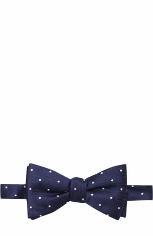 Шелковый галстук-бабочка Eton. Цвет: синий