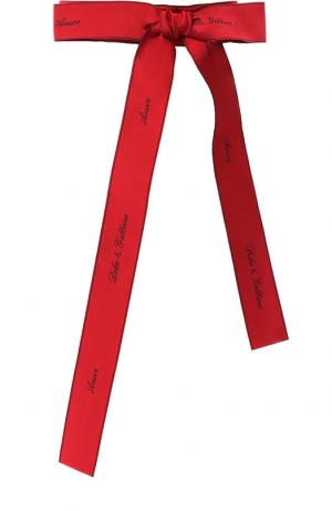 Пояс с контрастными надписями Dolce & Gabbana. Цвет: красный