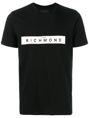 Logo printed T-shirt John Richmond. Цвет: чёрный