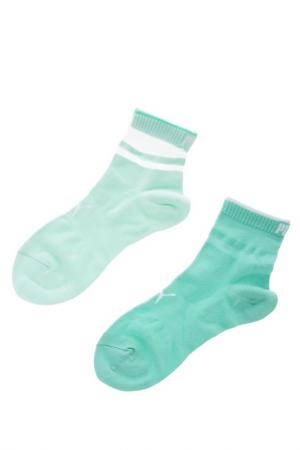 Комплект носков PUMA. Цвет: бирюзовый