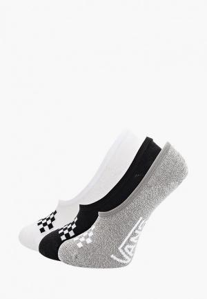 Носки 3 пары Vans. Цвет: разноцветный