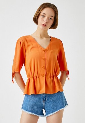 Блуза Koton. Цвет: оранжевый