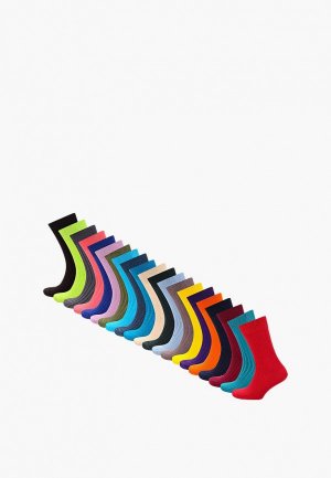 Комплект носков 21 пара bb socks. Цвет: разноцветный