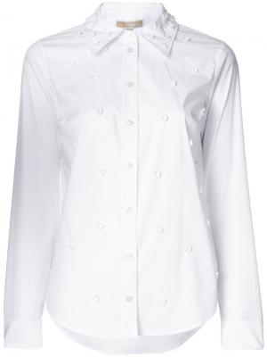 Floral embellishment shirt Michael Kors. Цвет: белый