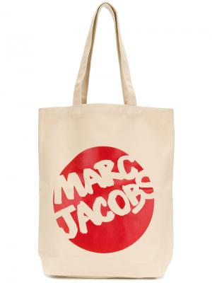 Парусиновая сумка Marc Jacobs. Цвет: телесный