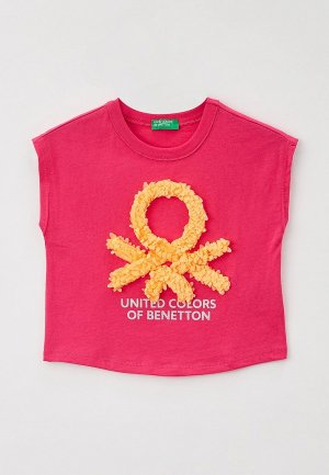Футболка United Colors of Benetton. Цвет: розовый