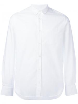 Рубашка на пуговицах с длинными рукавами Officine Generale. Цвет: белый
