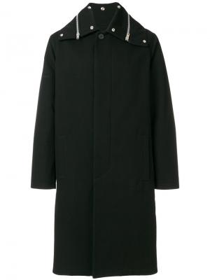 Пальто с молнией на воротнике Givenchy. Цвет: чёрный