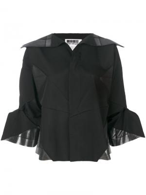 Укороченный пиджак в стиле оригами Issey Miyake. Цвет: чёрный