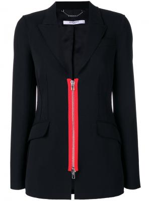 Пиджак с декоративной молнией Givenchy. Цвет: чёрный