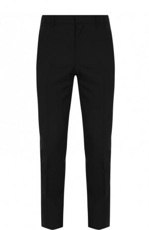 Шерстяные брюки прямого кроя Givenchy. Цвет: черный