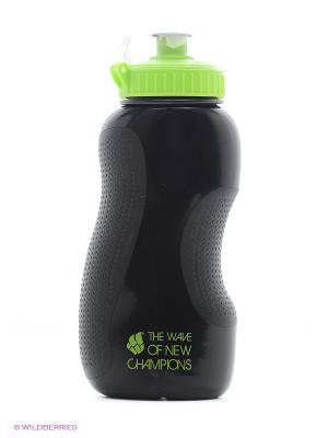 Бутылка для воды Mad Wave. Цвет: зеленый, черный