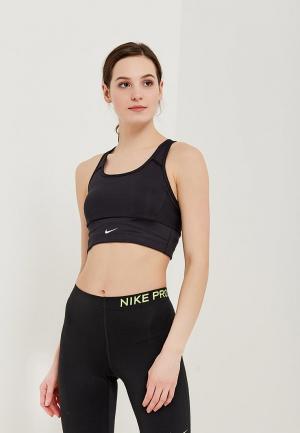 Топ спортивный Nike. Цвет: черный
