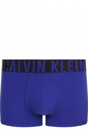 Хлопковые боксеры с широкой резинкой Calvin Klein Underwear. Цвет: синий