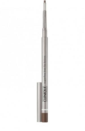Супертонкий карандаш для бровей Superfine Liner, оттенок Deep Brown - 03 тон Clinique. Цвет: бесцветный