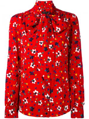 Блузка с цветочным принтом Marc Jacobs. Цвет: красный