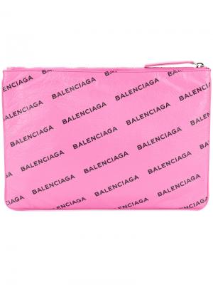 Клатч Bam Supermarket Balenciaga. Цвет: розовый и фиолетовый