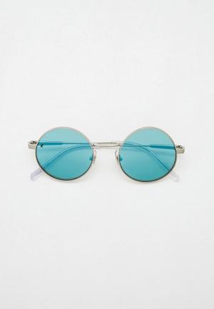 Очки солнцезащитные Arnette. Цвет: серебряный