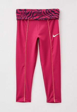 Тайтсы Nike. Цвет: розовый