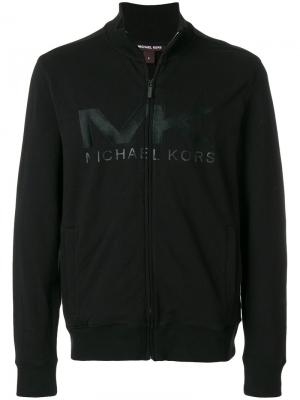 Куртка на молнии с логотипом Michael Kors Collection. Цвет: чёрный