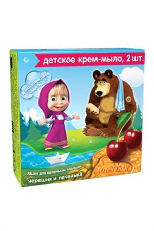 Детское крем-мыло Черешня и Пе Маша Медведь. Цвет: none