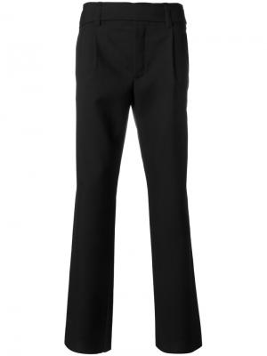 Классические брюки строгого кроя Saint Laurent. Цвет: чёрный