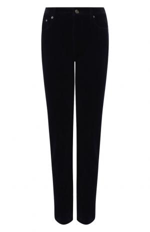 Вельветовые брюки прямого кроя Dolce & Gabbana. Цвет: темно-синий