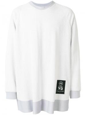 Oversized textured sweatshirt Y-3. Цвет: серый