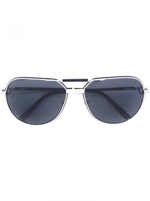 Солнцезащитные очки-авиаторы Must Cartier. Цвет: чёрный