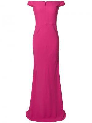 Вечернее платье Alexander McQueen. Цвет: розовый и фиолетовый