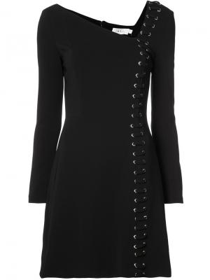 Мини-платье с асимметричным вырезом A.L.C.. Цвет: чёрный