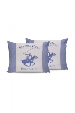 Pillowcase Set, 2 Pieces BEVERLY HILLS POLO CLUB. Цвет: blue
