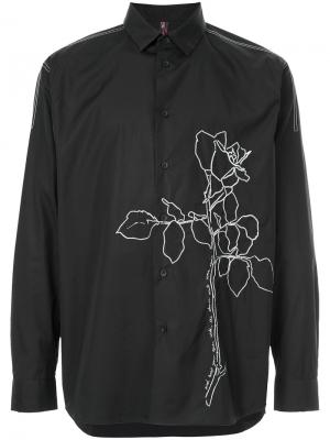 Floral embroidered shirt Oamc. Цвет: чёрный