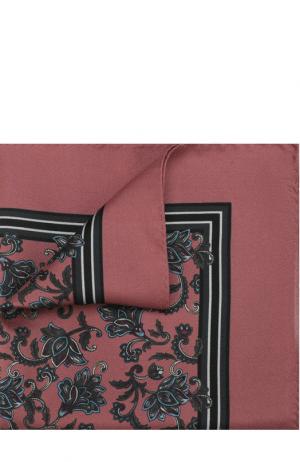 Шелковый платок с принтом Dolce & Gabbana. Цвет: розовый